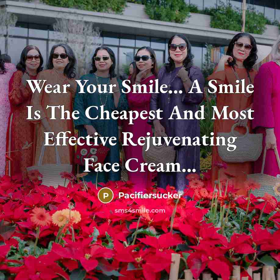 “Wear Your Smile... A Smile Is The Cheapest And Most…” quote by Pacifiersucker