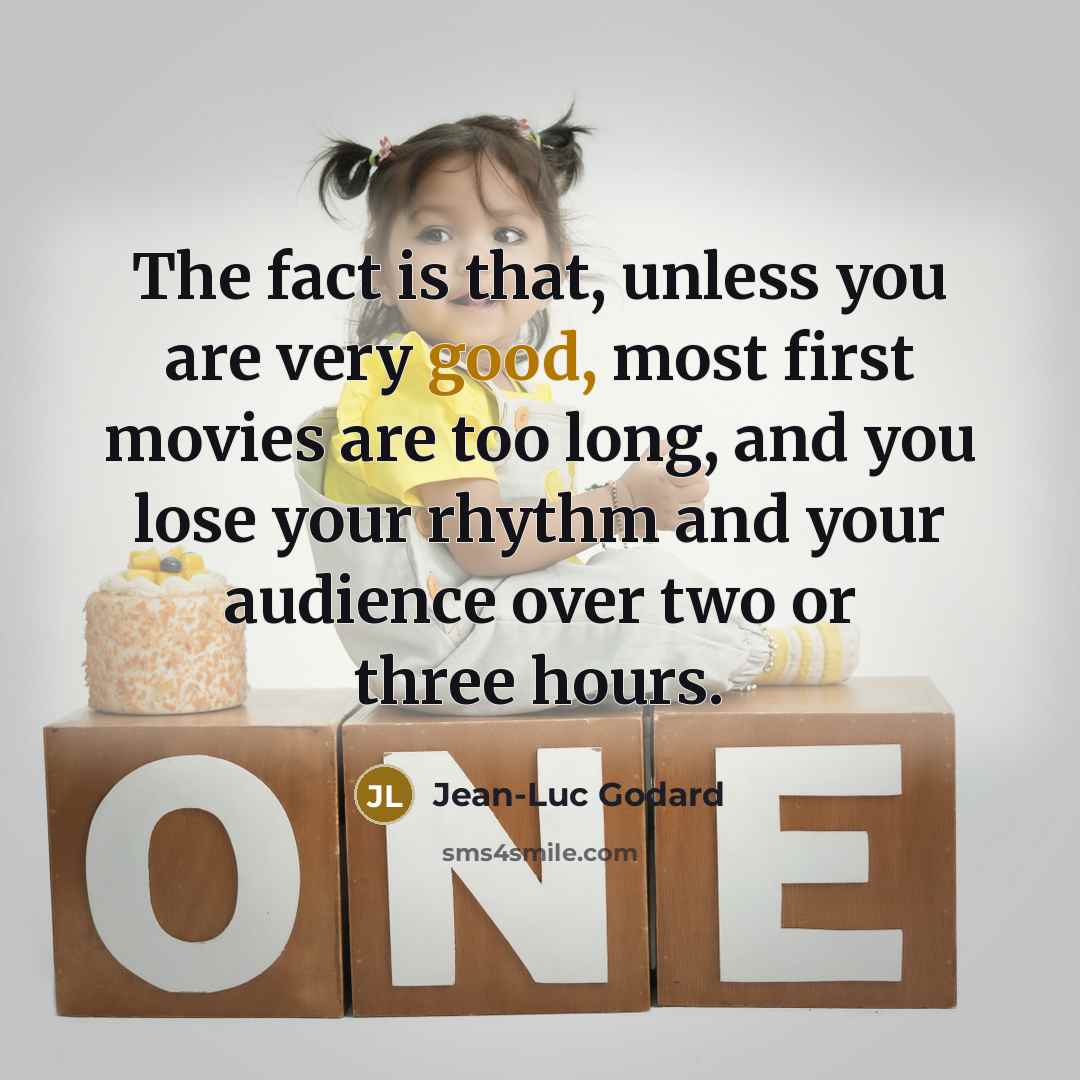 “The fact is that, unless you are very good, most…” quote by Jean-Luc Godard
