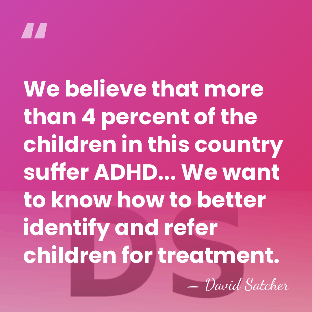 We believe that more than 4 percent of the children in this&hellip; - David Satcher