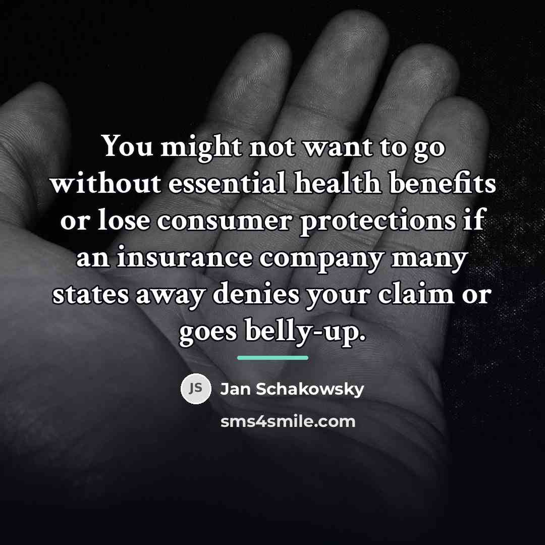 “You might not want to go without essential health benefits…” quote by Jan Schakowsky