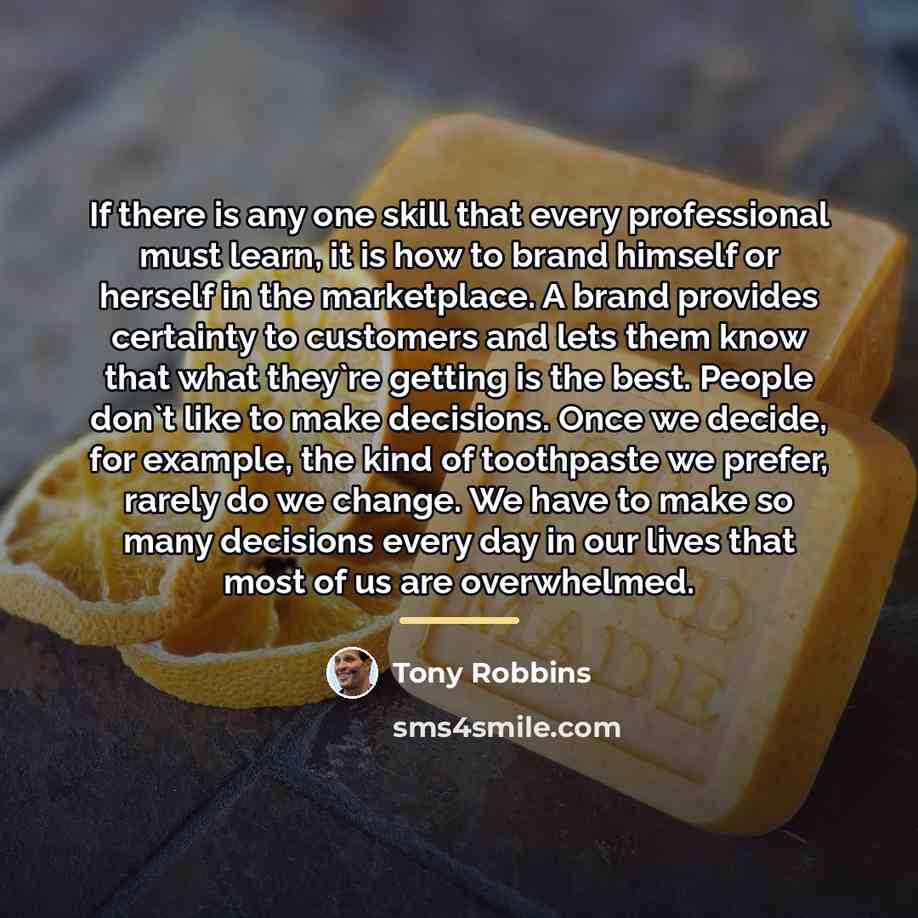 “If there is any one skill that every professional must…” quote by Tony Robbins