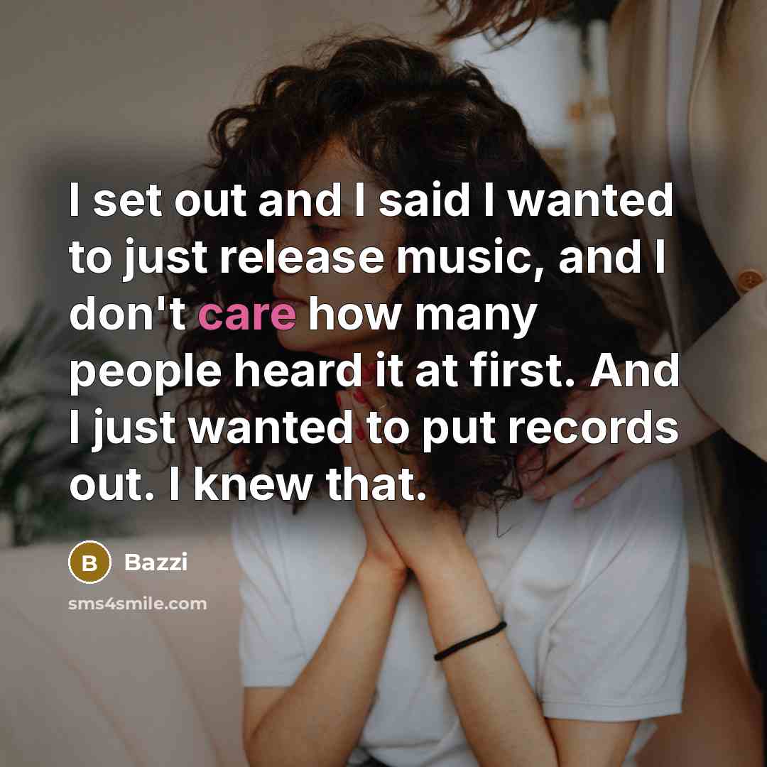 “I set out and I said I wanted to just…” quote by Bazzi