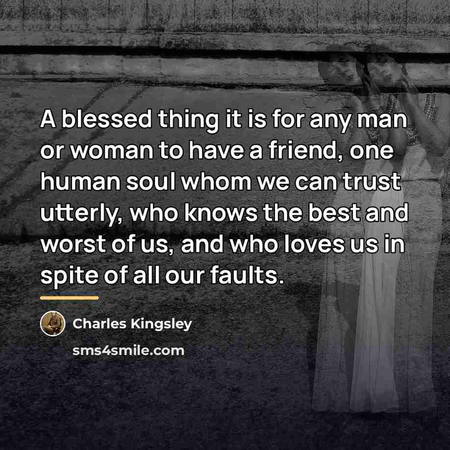 “A blessed thing it is for any man or woman…” quote by Charles Kingsley