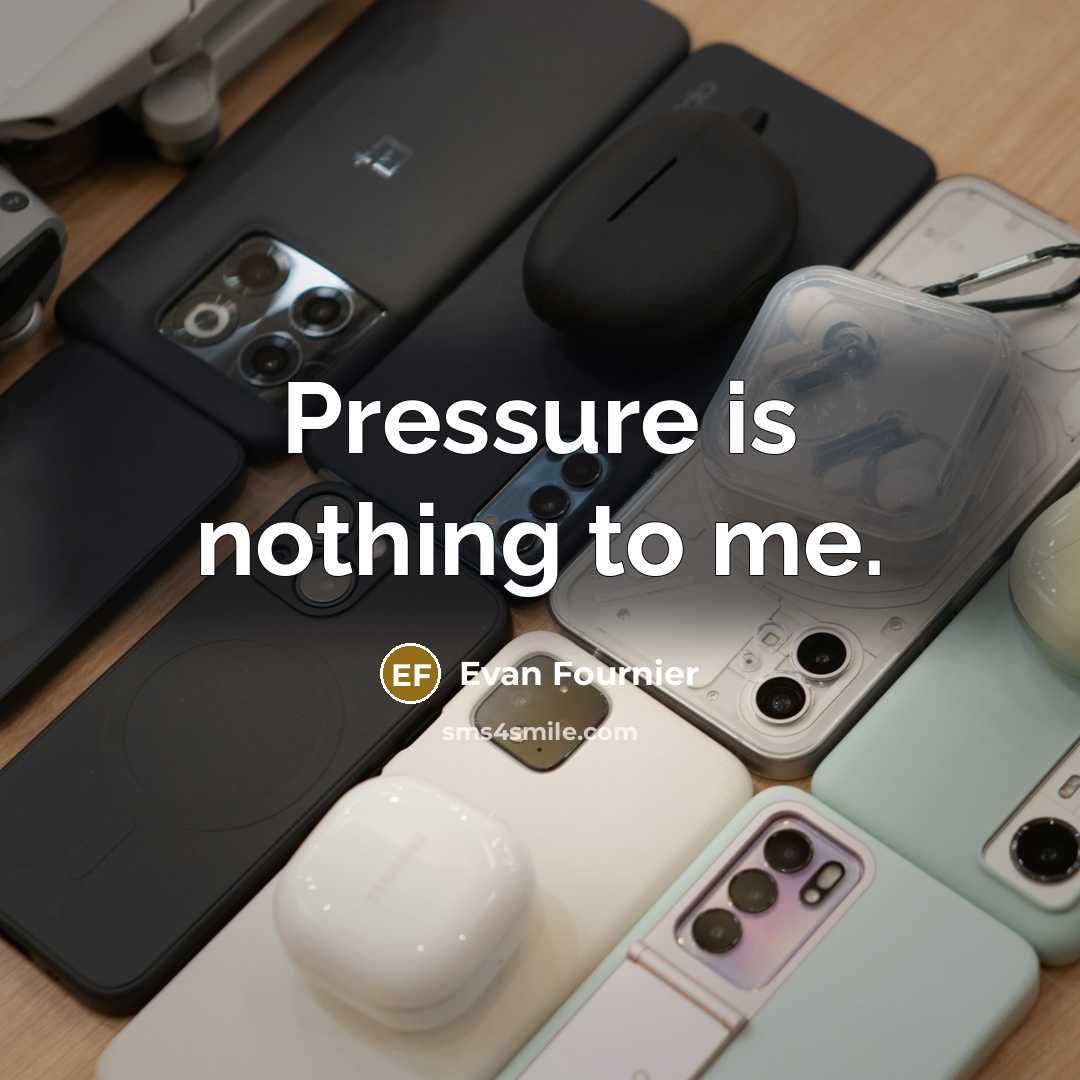 “Pressure is nothing to me.…” quote by Evan Fournier