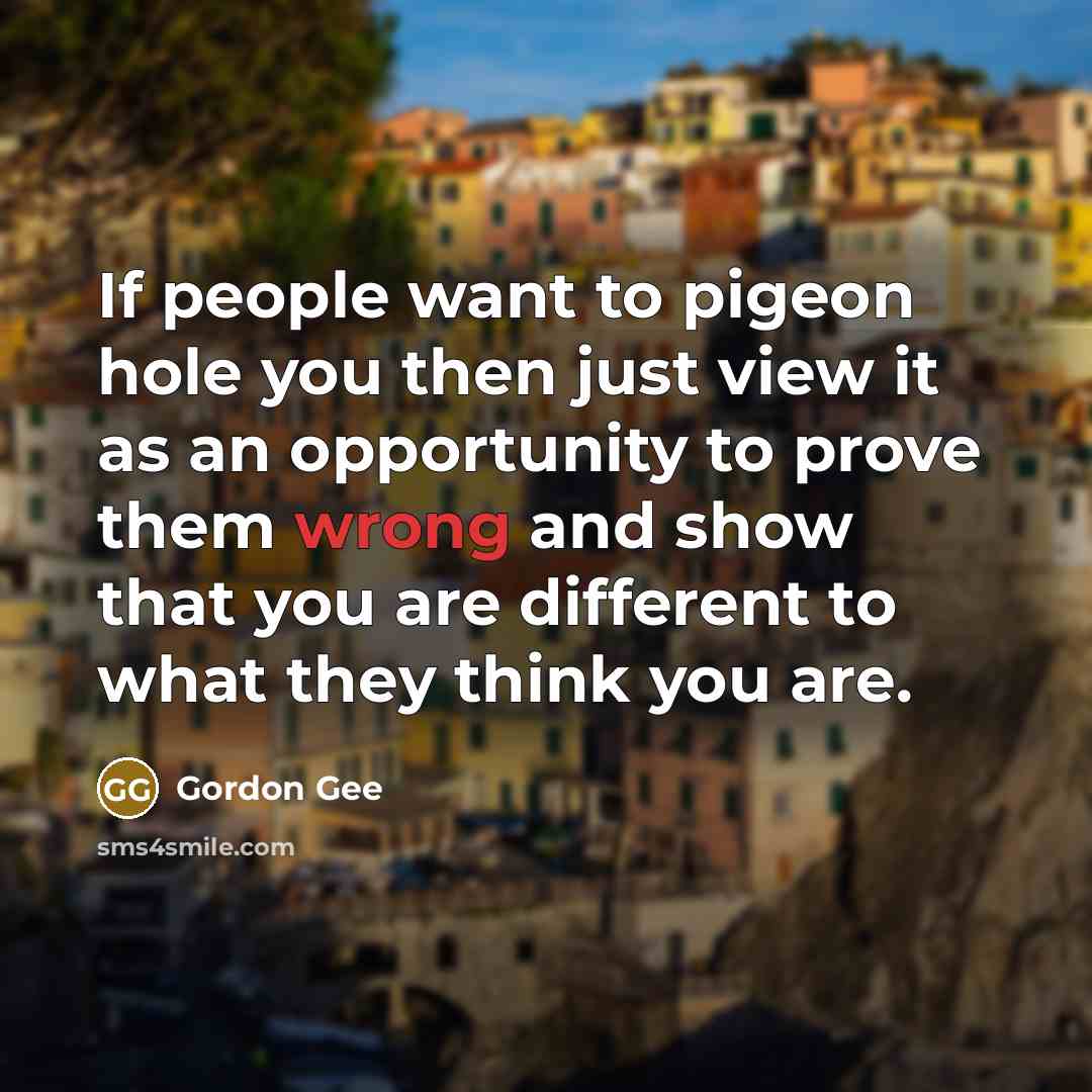 “If people want to pigeon hole you then just view…” quote by Gordon Gee
