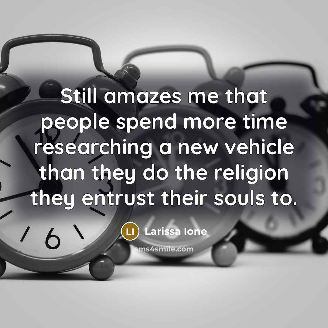 “Still amazes me that people spend more time researching a…” quote by Larissa Ione
