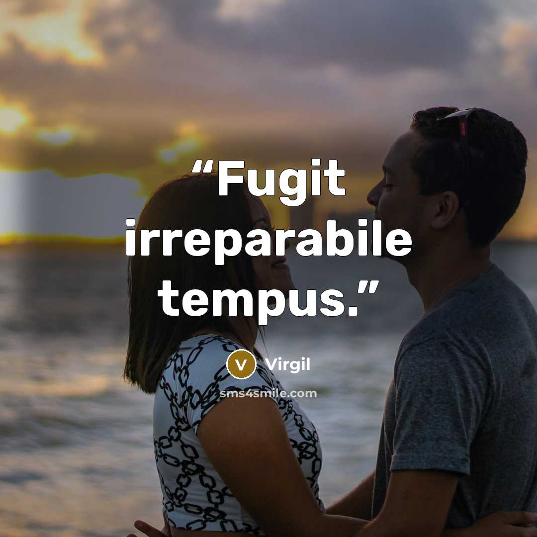 “Fugit irreparabile tempus.” quote by Virgil