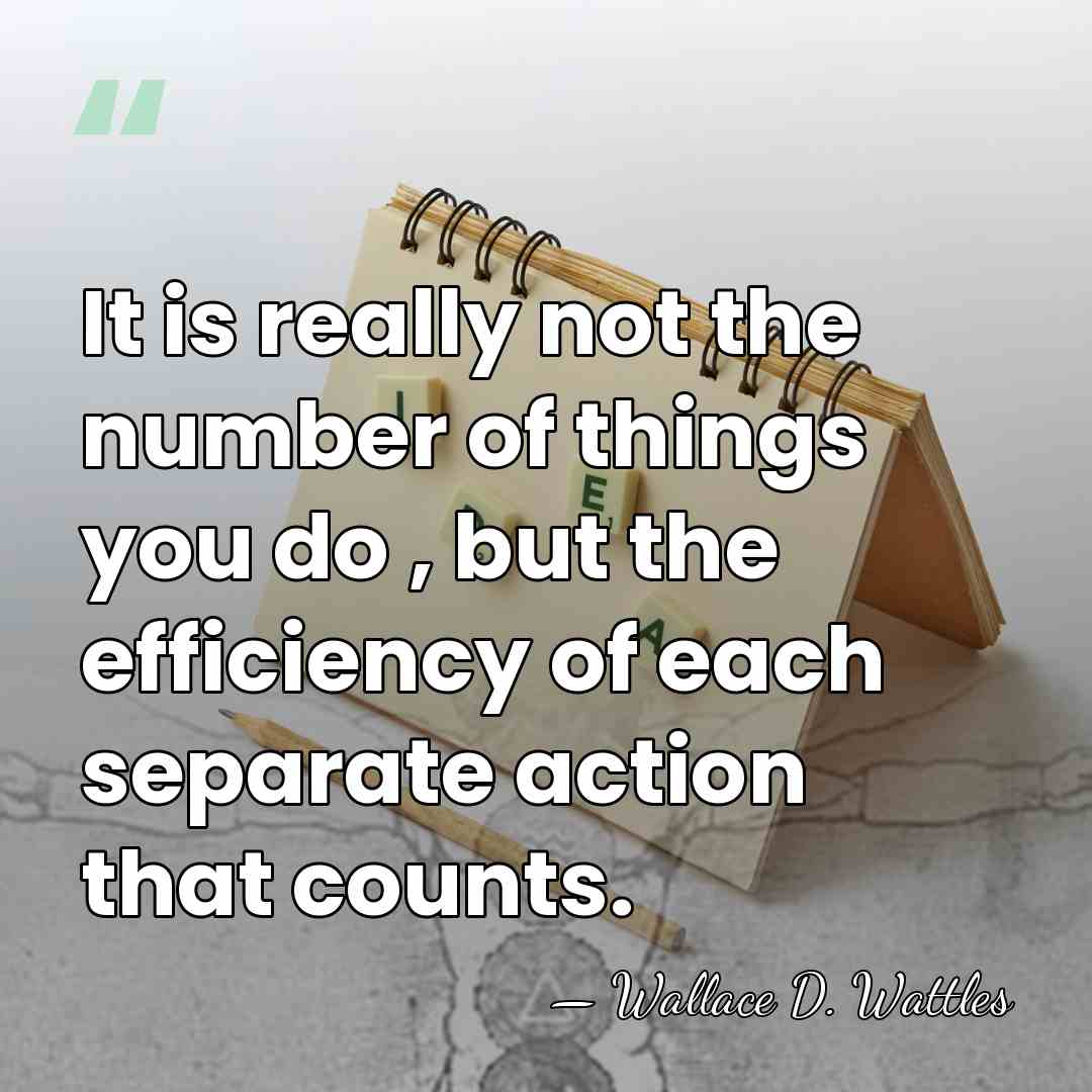 It is really not the number of things you do , but&hellip; - Wallace D. Wattles