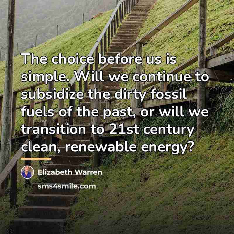 “The choice before us is simple. Will we continue to…” quote by Elizabeth Warren