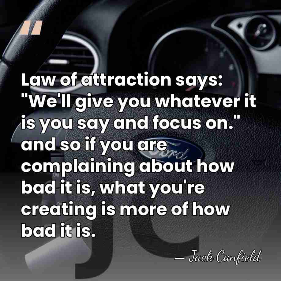 Law of attraction says: "We'll give you whatever it is you say&hellip; - Jack Canfield