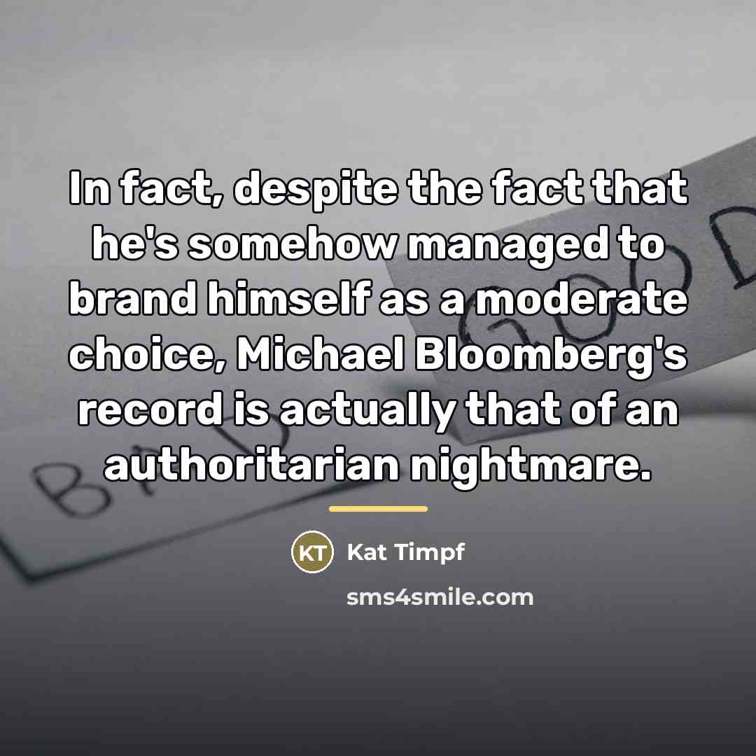 “In fact, despite the fact that he's somehow managed to…” quote by Kat Timpf