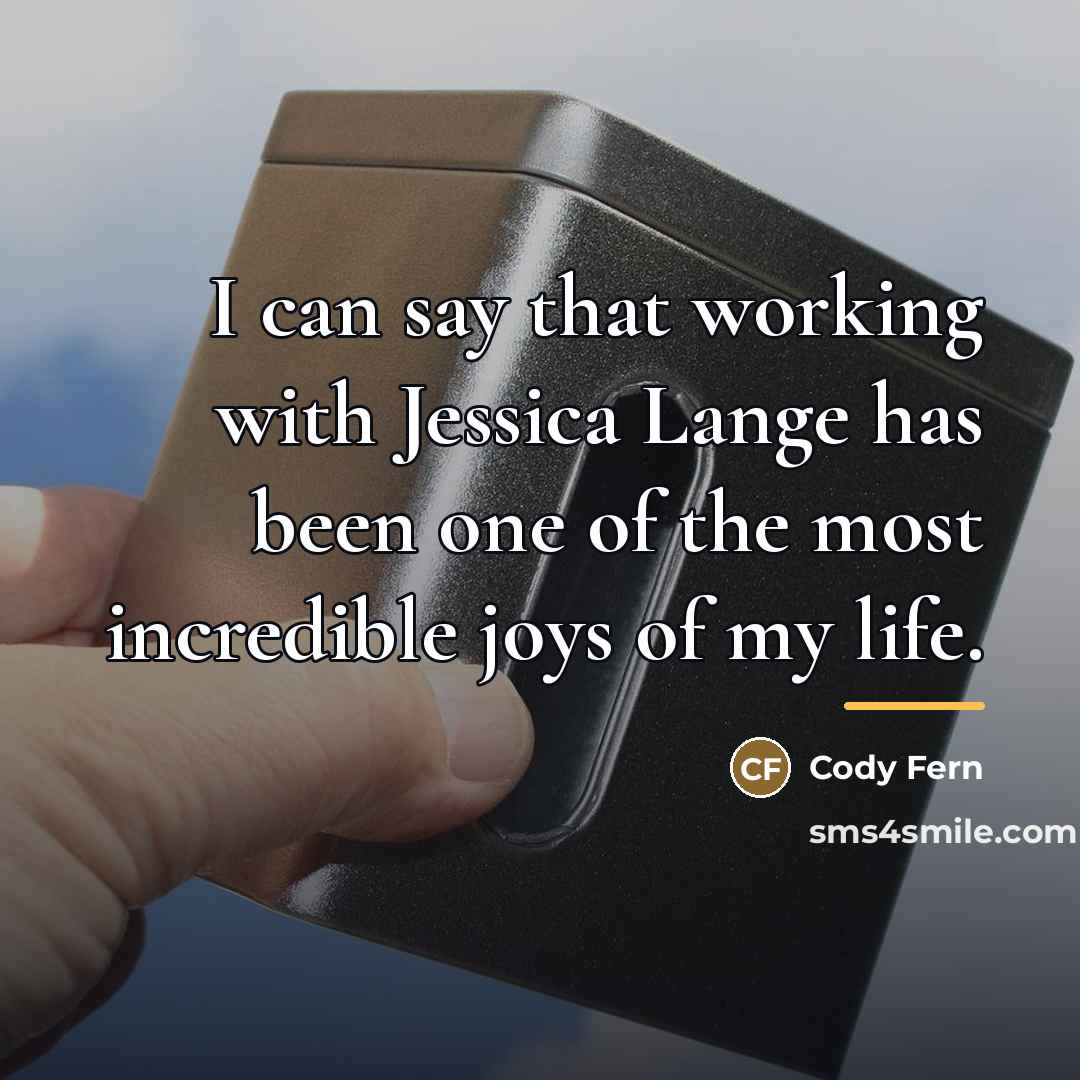 “I can say that working with Jessica Lange has been…” quote by Cody Fern