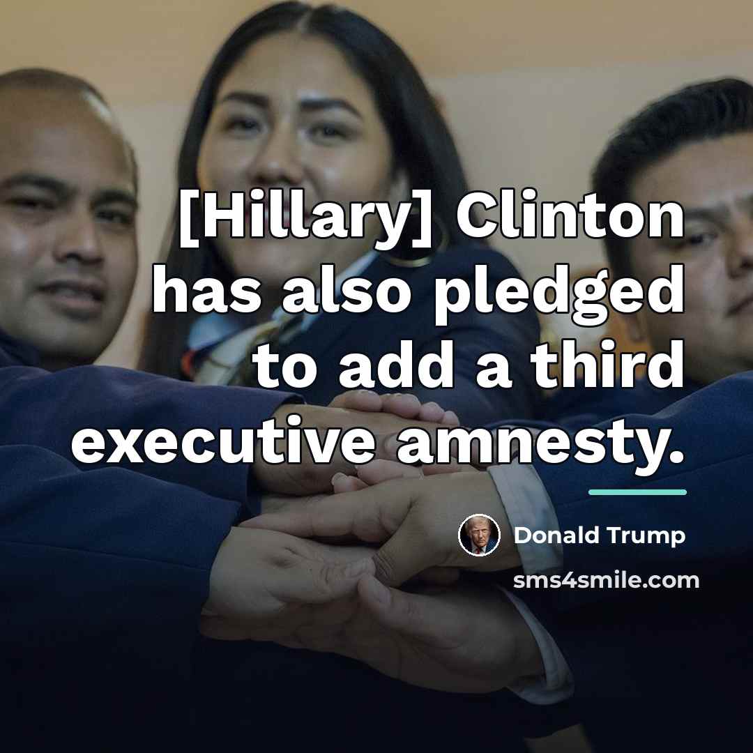 “[Hillary] Clinton has also pledged to add a third executive…” quote by Donald Trump