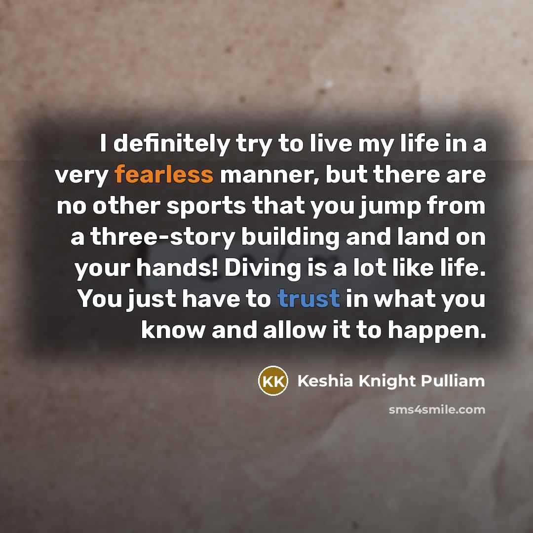 “I definitely try to live my life in a very…” quote by Keshia Knight Pulliam