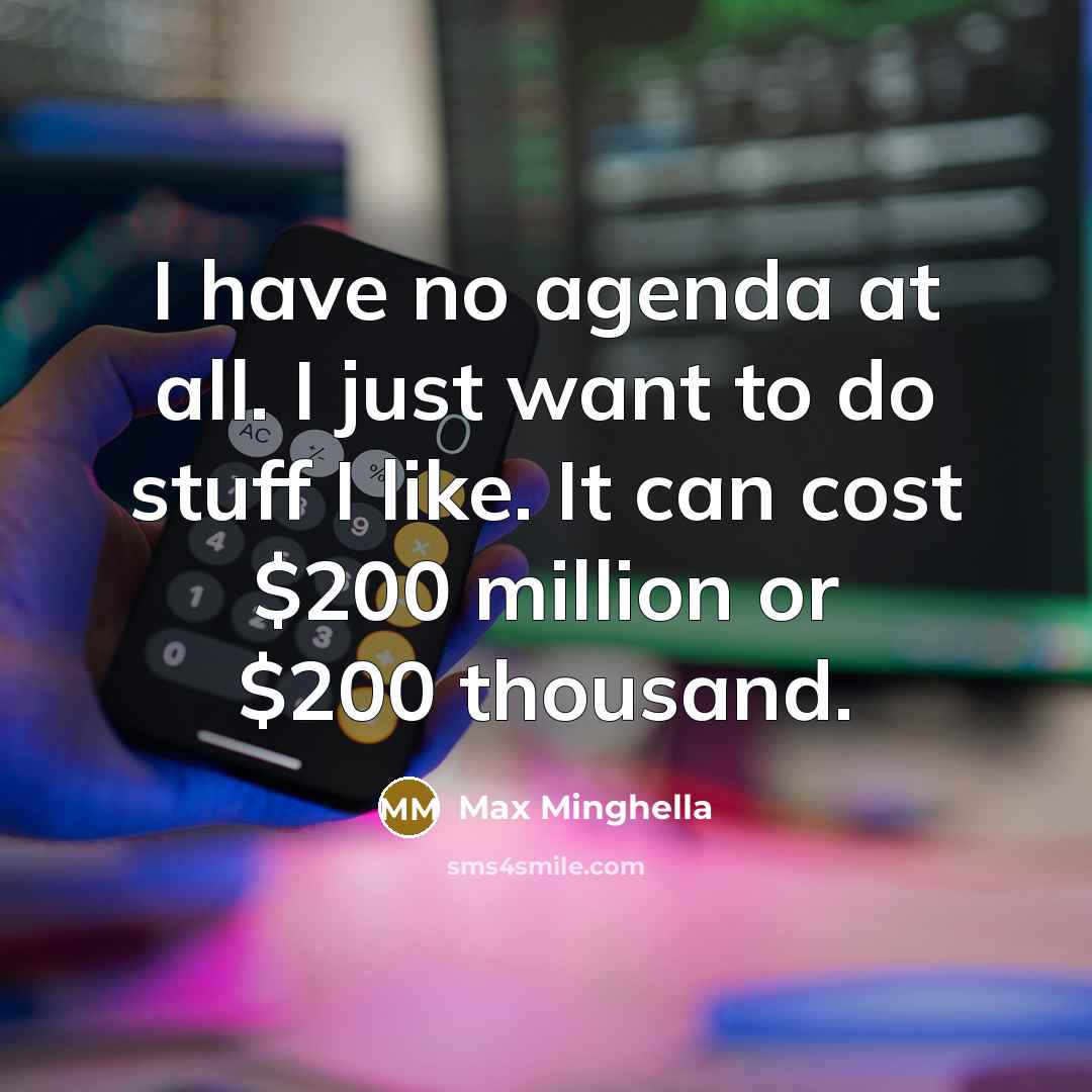 “I have no agenda at all. I just want to…” quote by Max Minghella