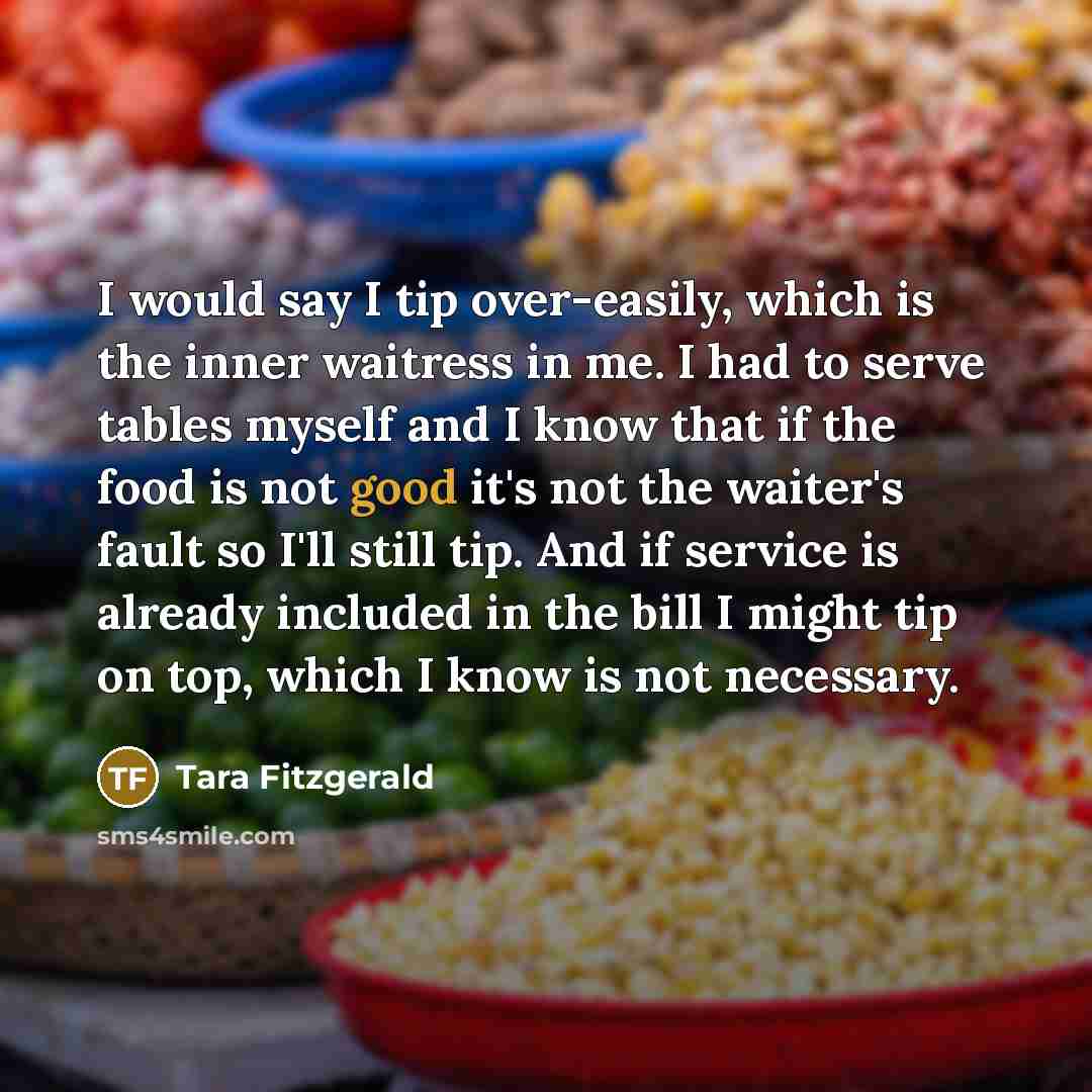 “I would say I tip over-easily, which is the inner…” quote by Tara Fitzgerald
