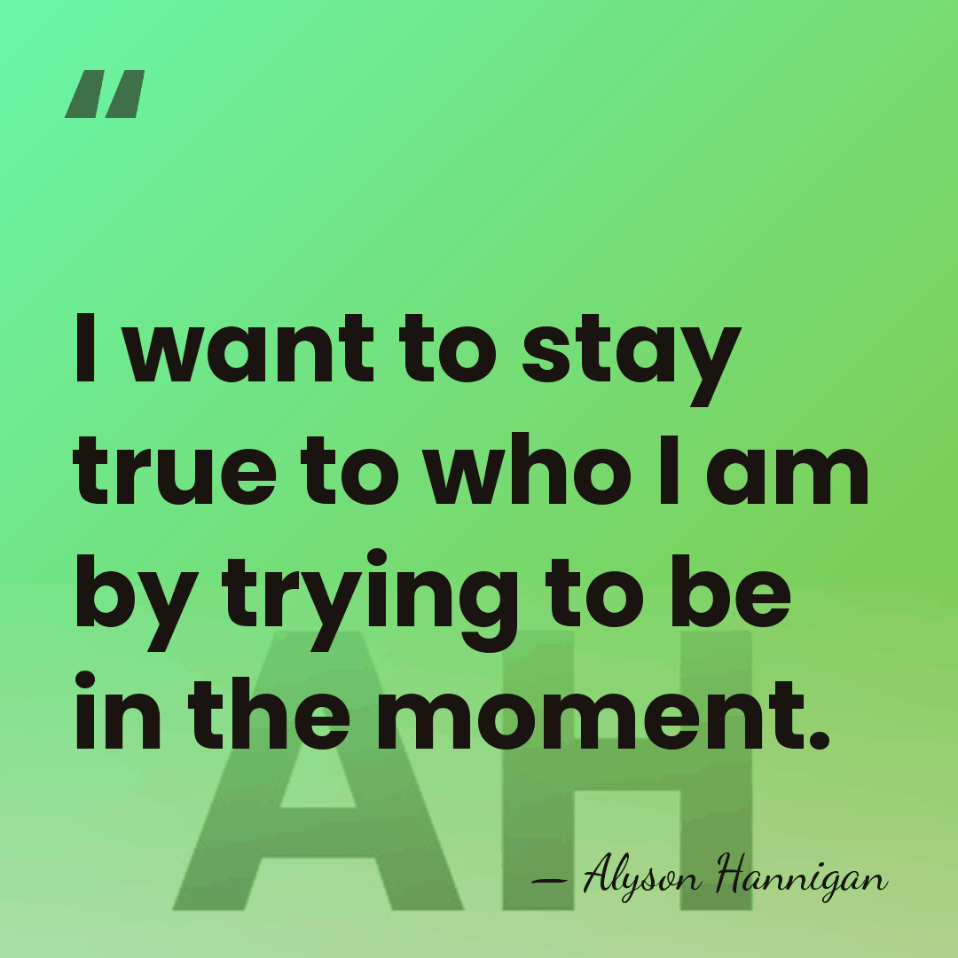 I want to stay true to who I am by trying to&hellip; - Alyson Hannigan