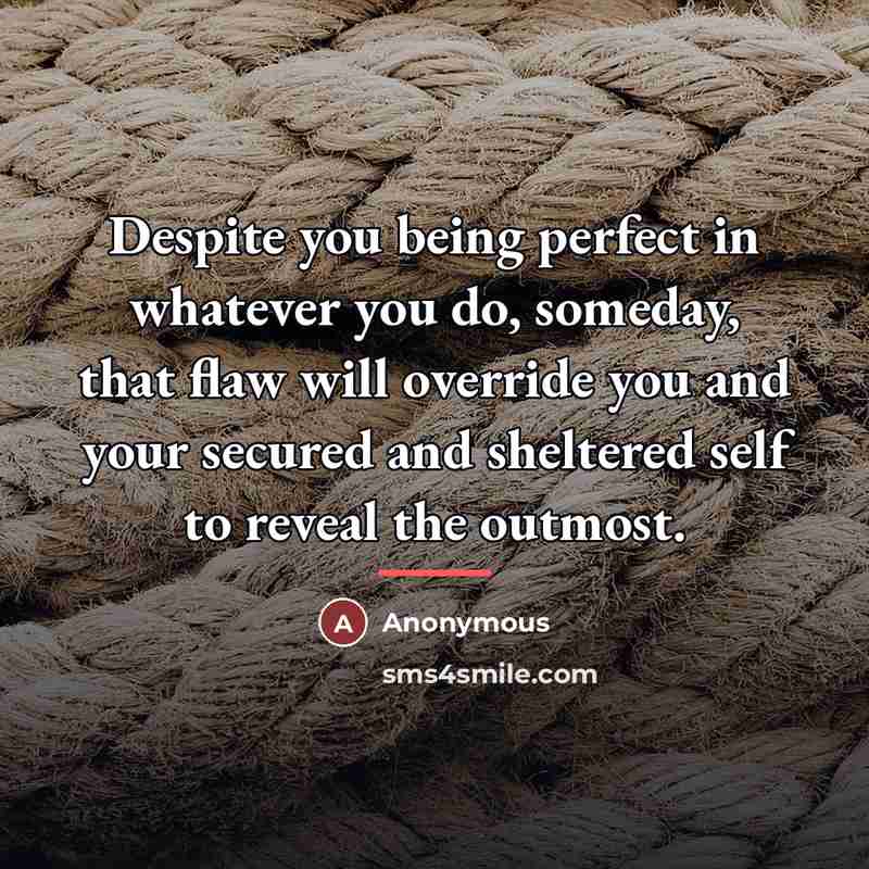 “Despite you being perfect in whatever you do, someday, that…” quote by Anonymous