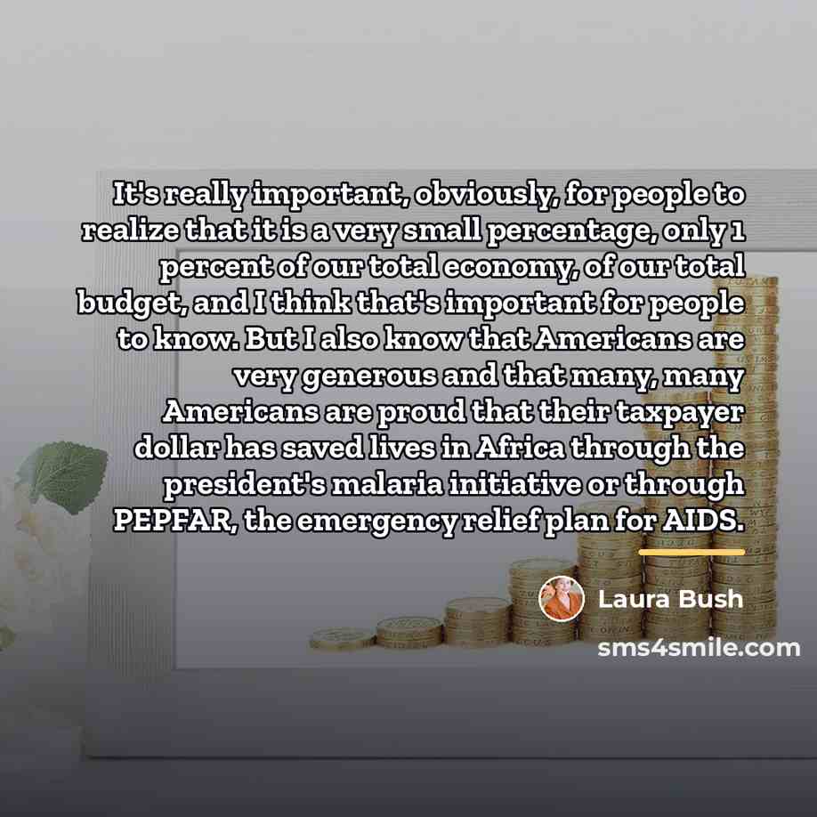“It's really important, obviously, for people to realize that it…” quote by Laura Bush
