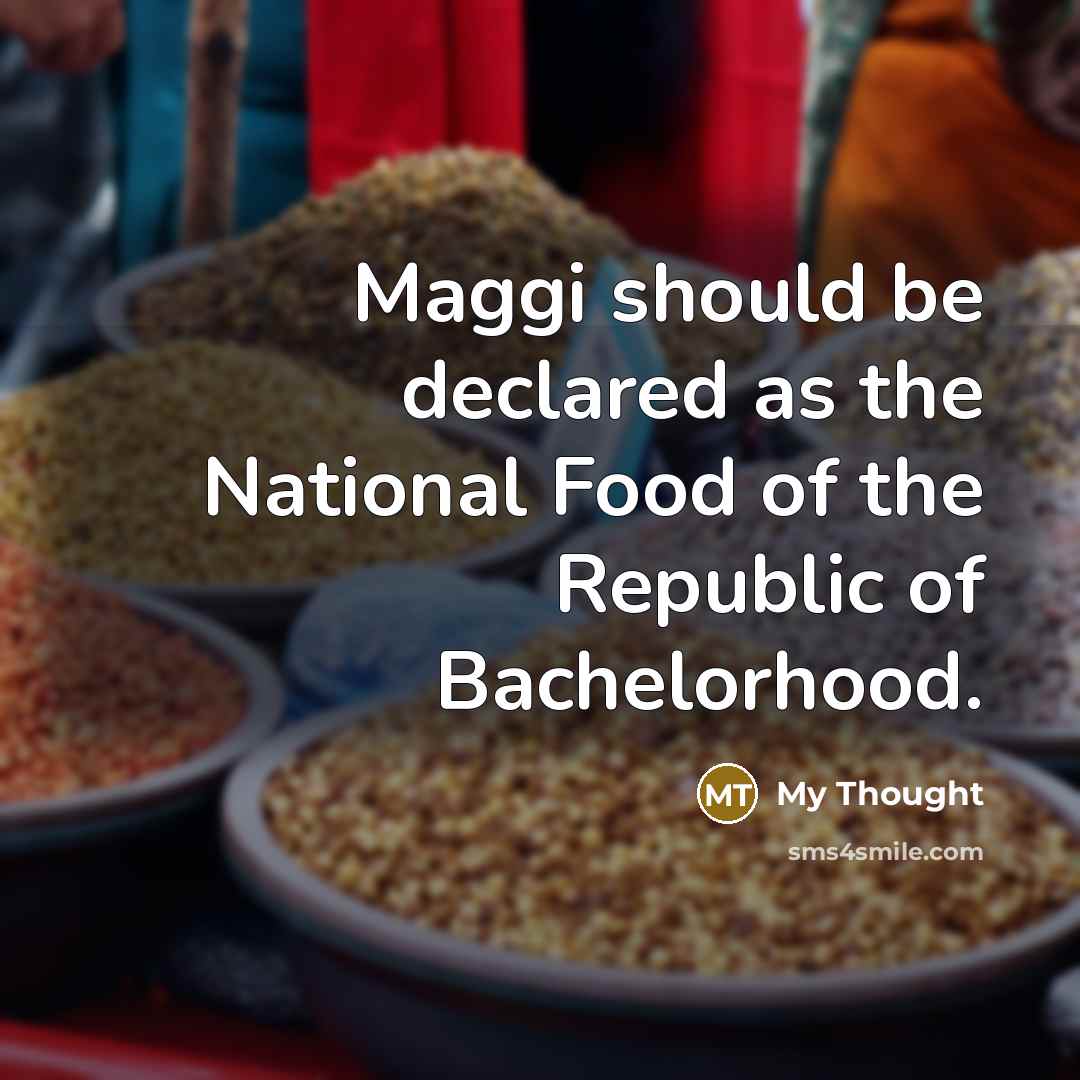 “Maggi should be declared as the National Food of the…” quote by My Thought