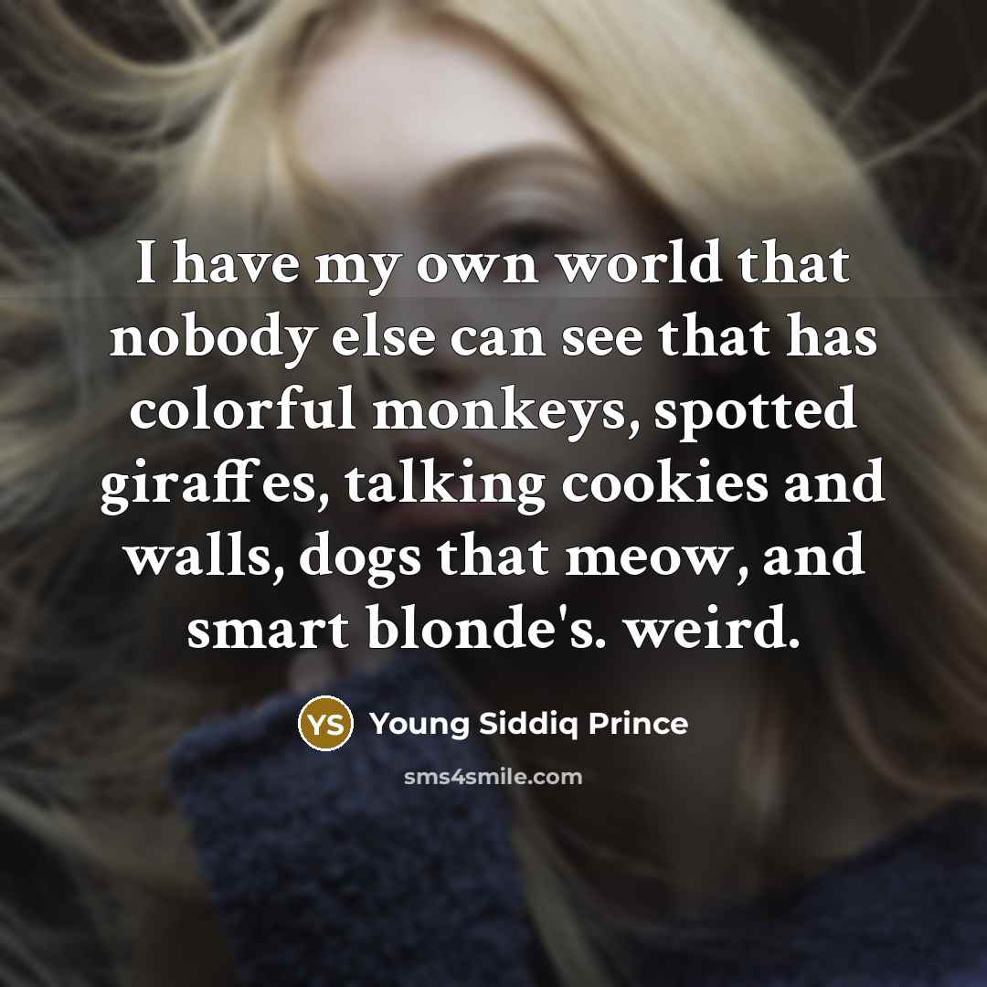 “I have my own world that nobody else can see…” quote by Young Siddiq Prince