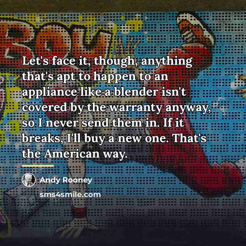 “Let's face it, though, anything that's apt to happen to…” quote by Andy Rooney