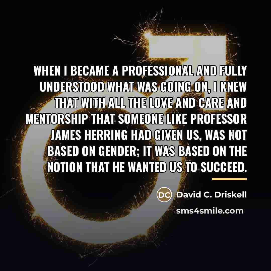 “When I became a professional and fully understood what was…” quote by David C. Driskell