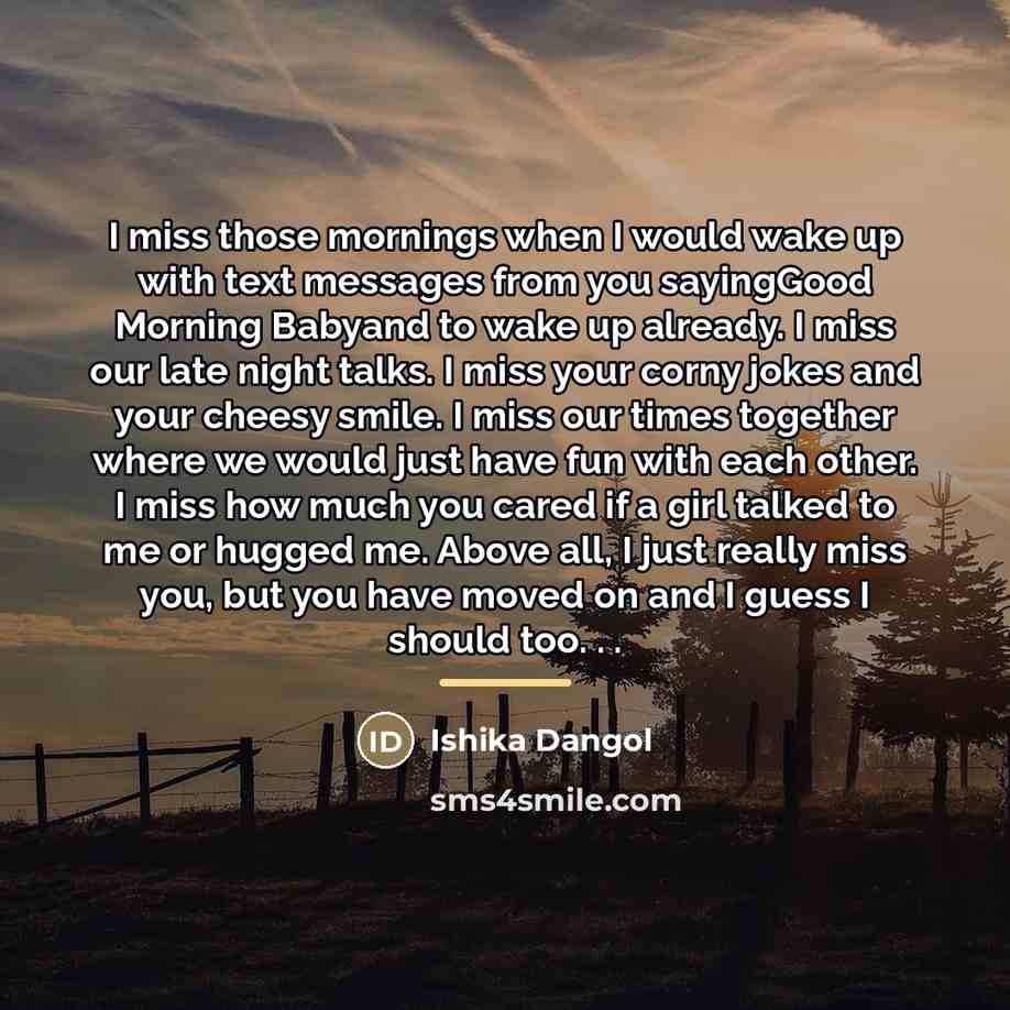 “I miss those mornings when I would wake up with…” quote by Ishika Dangol