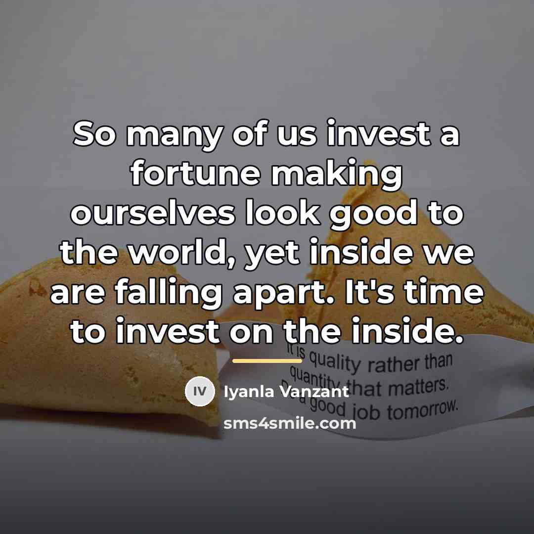 “So many of us invest a fortune making ourselves look…” quote by Iyanla Vanzant