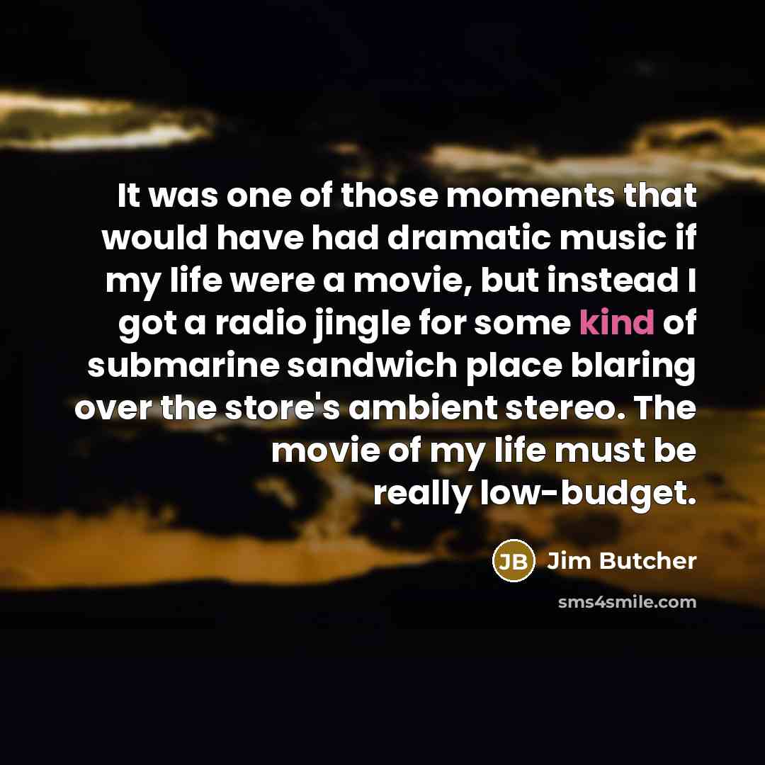 “It was one of those moments that would have had…” quote by Jim Butcher