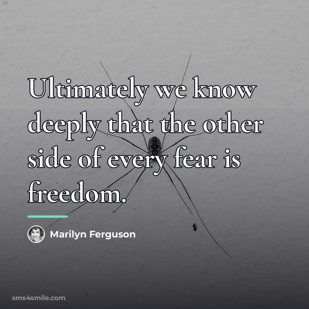 “Ultimately we know deeply that the other side of every…” quote by Marilyn Ferguson