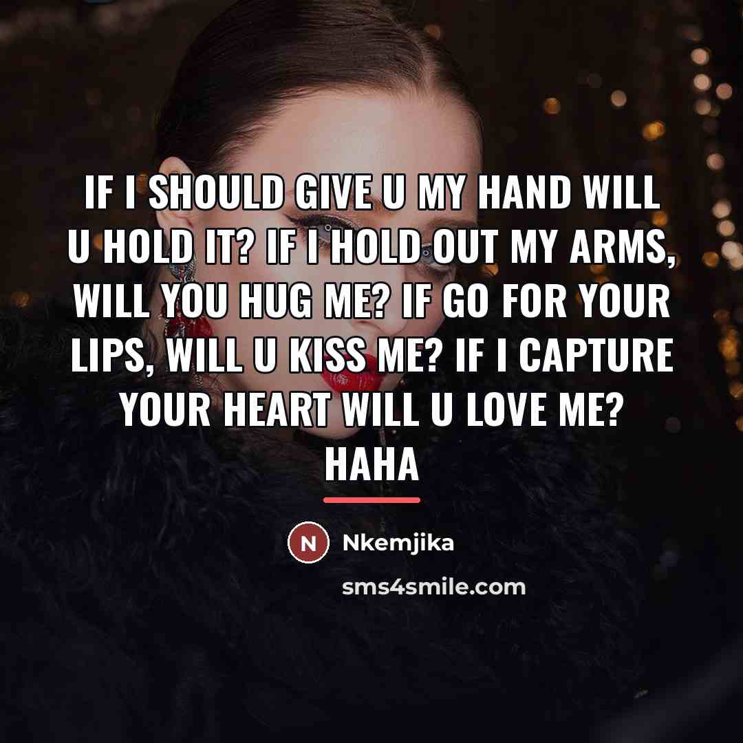 “If I should give u my hand will u hold…” quote by Nkemjika
