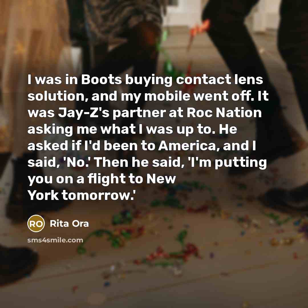 “I was in Boots buying contact lens solution, and my…” quote by Rita Ora