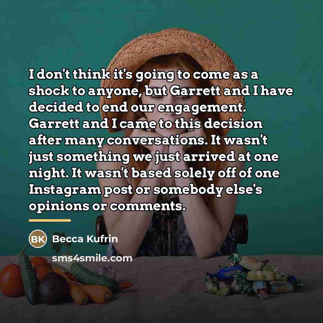“I don't think it's going to come as a shock…” quote by Becca Kufrin