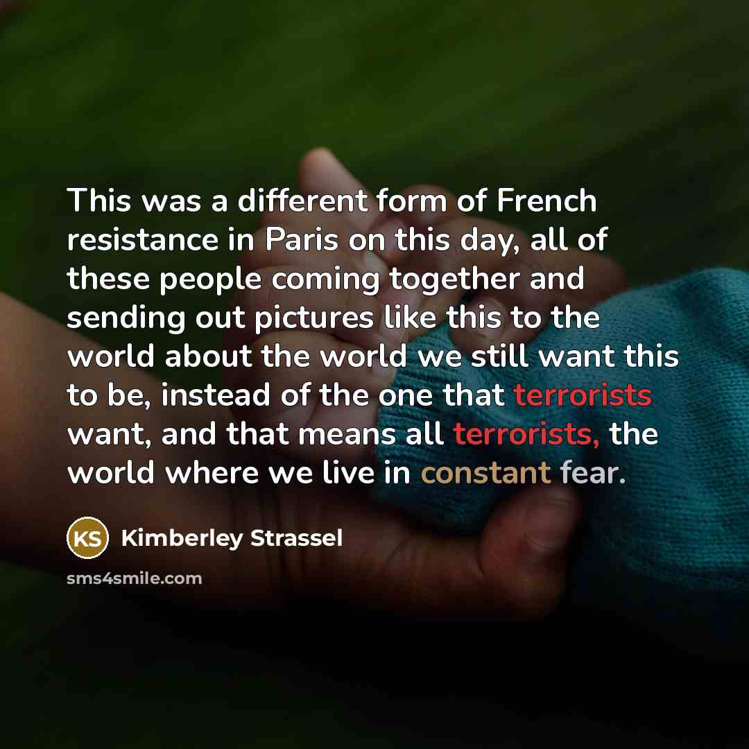 “This was a different form of French resistance in Paris…” quote by Kimberley Strassel