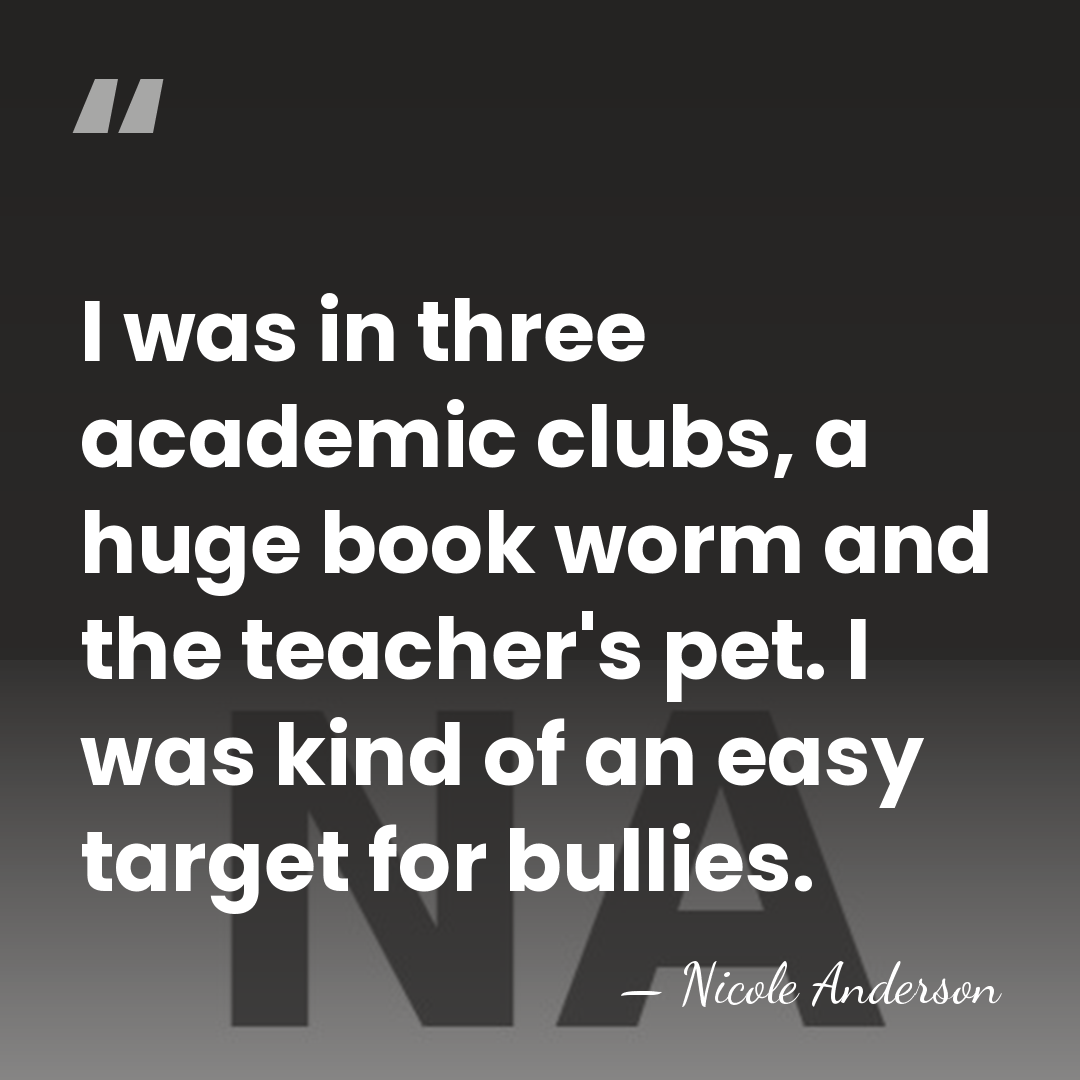 I was in three academic clubs, a huge book worm and the&hellip; - Nicole Anderson