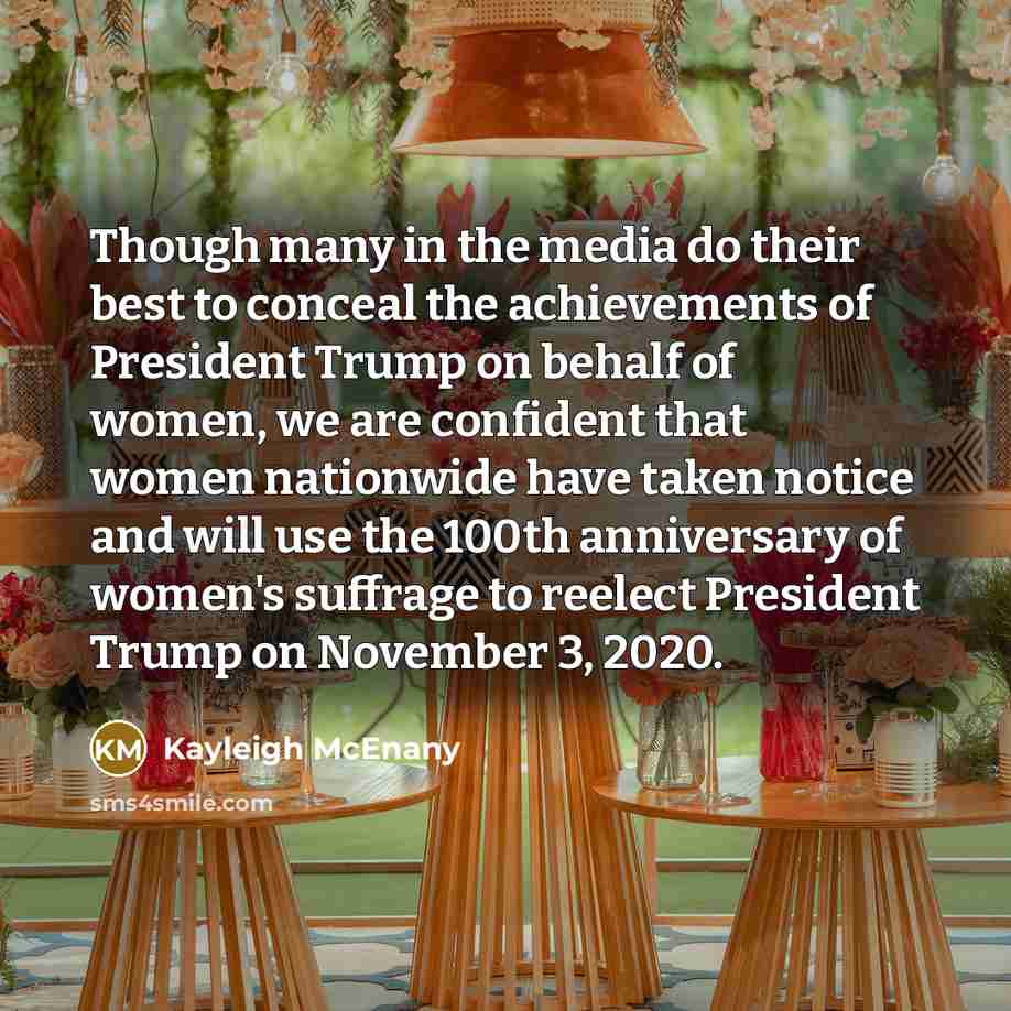 “Though many in the media do their best to conceal…” quote by Kayleigh McEnany