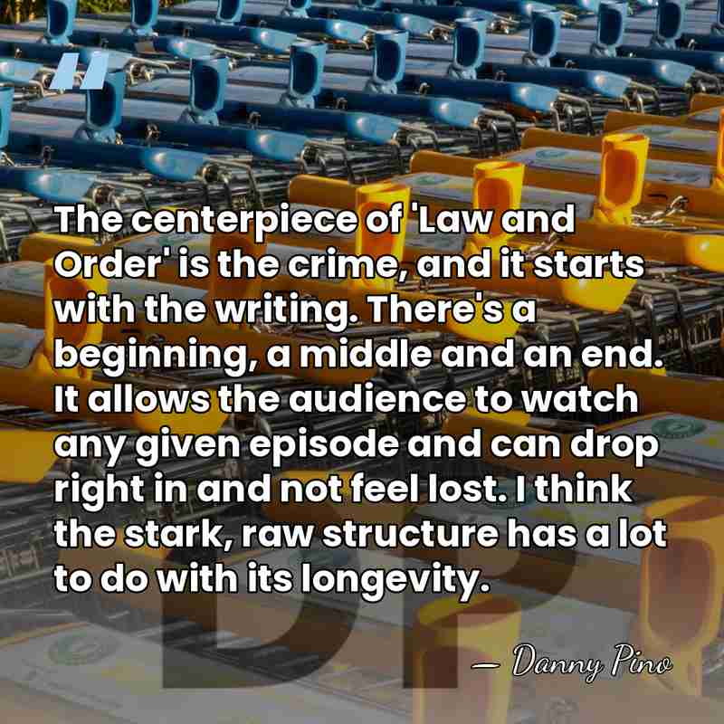 The centerpiece of 'Law and Order' is the crime, and it starts&hellip; - Danny Pino