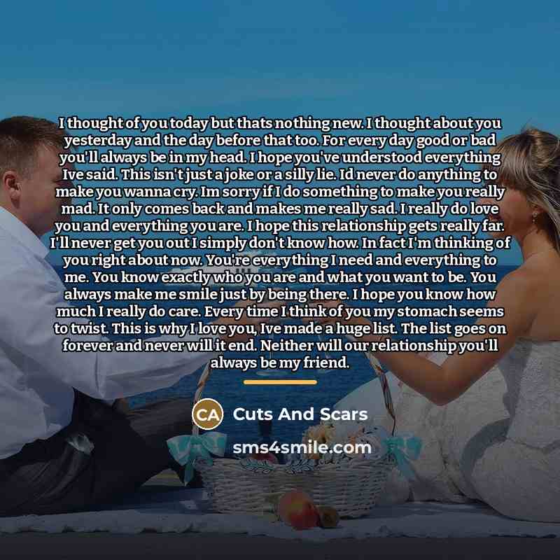 “I thought of you today but thats nothing new. I…” quote by Cuts And Scars