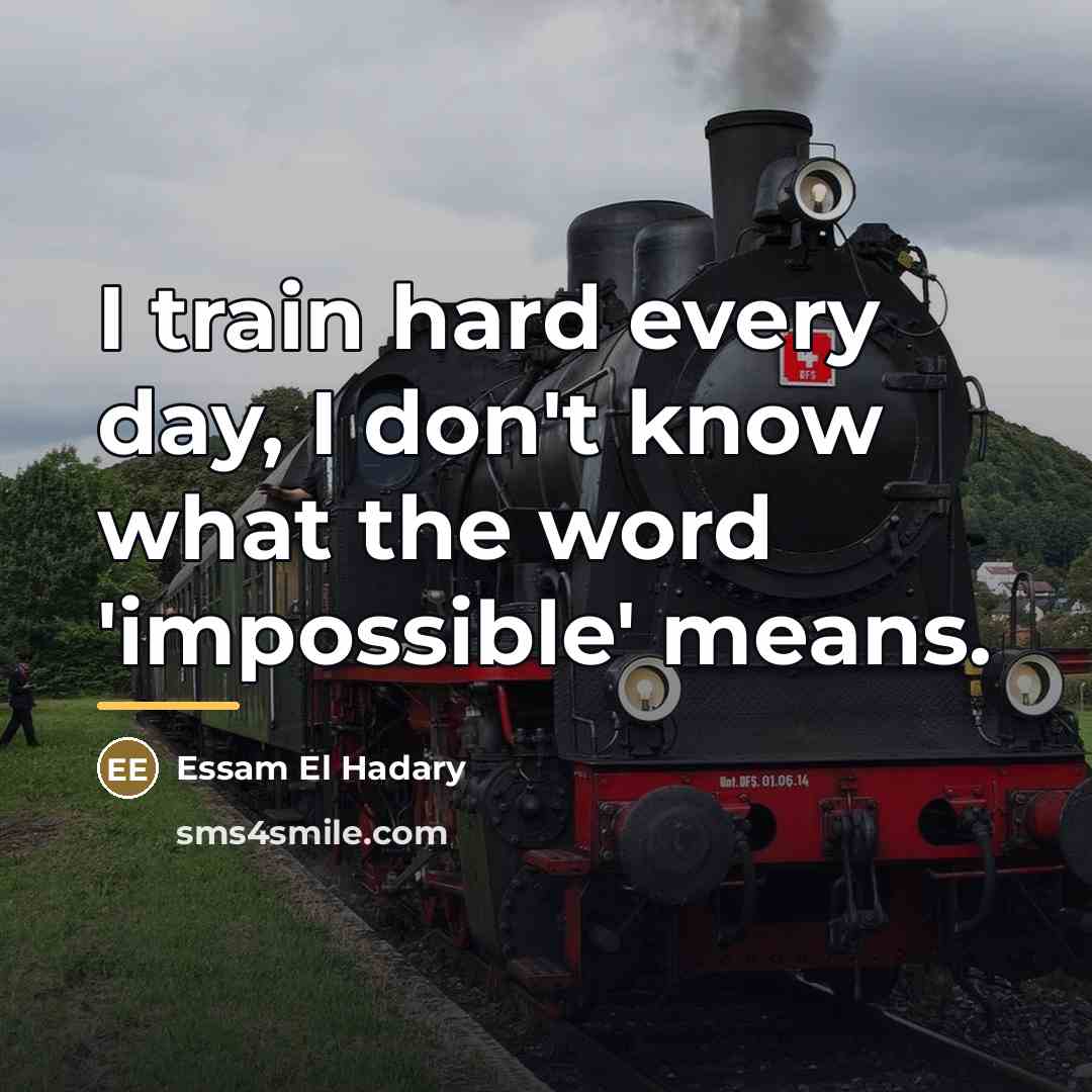 “I train hard every day, I don't know what the…” quote by Essam El Hadary