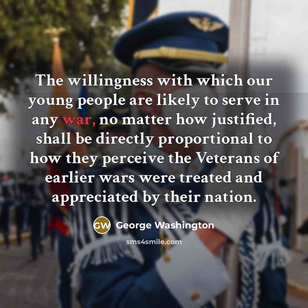 “The willingness with which our young people are likely to…” quote by George Washington