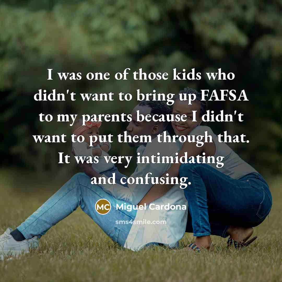 “I was one of those kids who didn't want to…” quote by Miguel Cardona