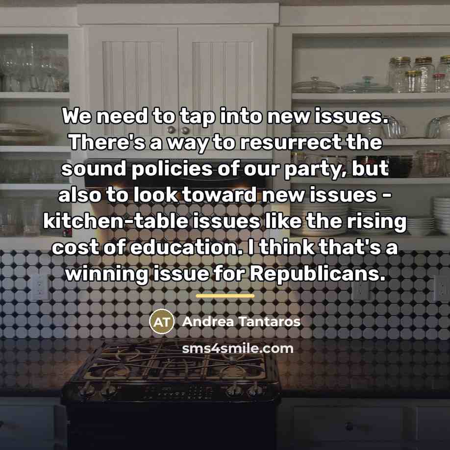 “We need to tap into new issues. There's a way…” quote by Andrea Tantaros