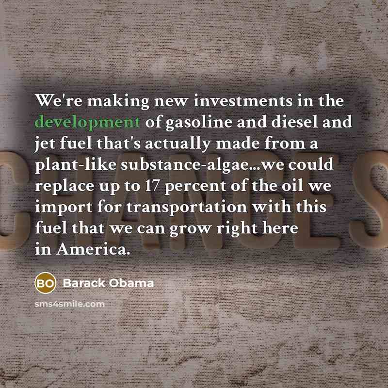 “We're making new investments in the development of gasoline and…” quote by Barack Obama