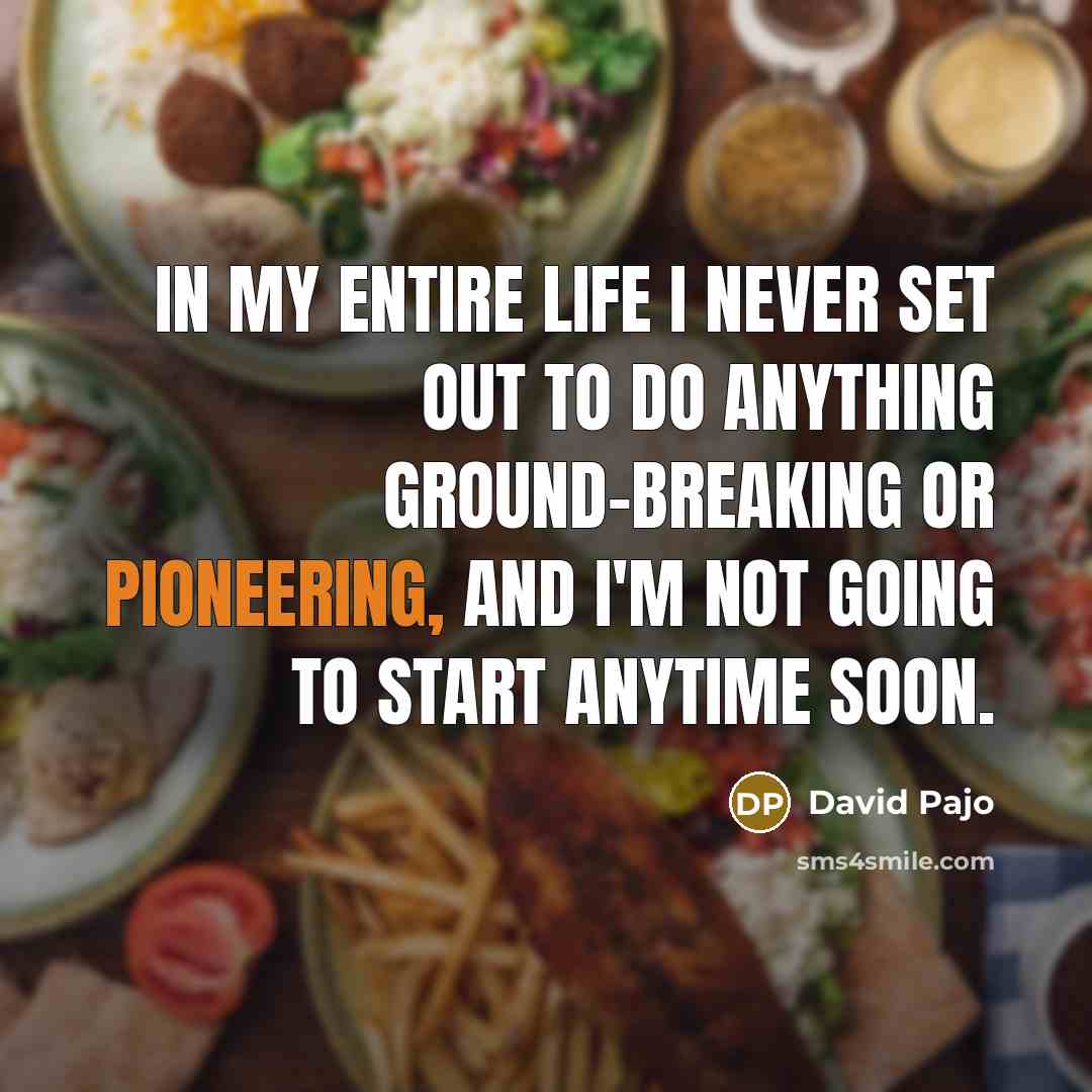 “In my entire life I never set out to do…” quote by David Pajo