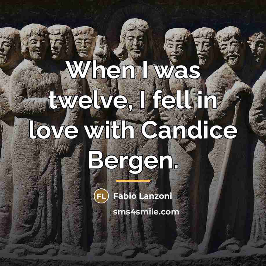 “When I was twelve, I fell in love with Candice…” quote by Fabio Lanzoni