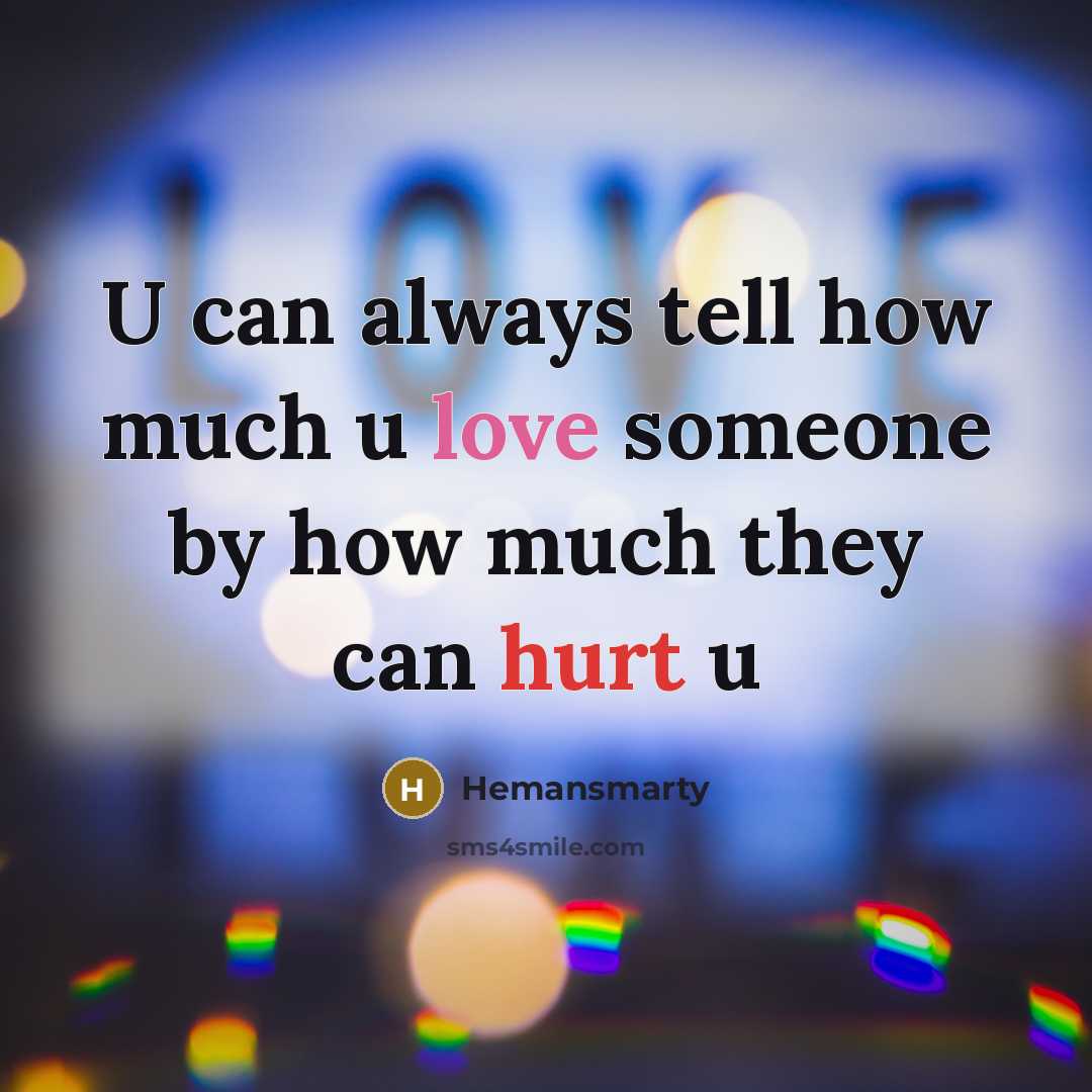“U can always tell how much u love someone by…” quote by Hemansmarty