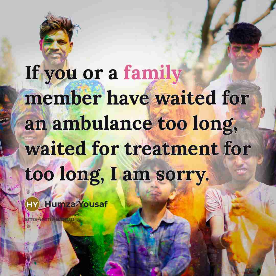 “If you or a family member have waited for an…” quote by Humza Yousaf