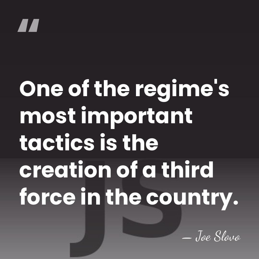 One of the regime's most important tactics is the creation of a&hellip; - Joe Slovo