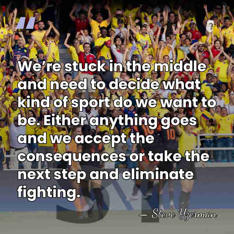 We’re stuck in the middle and need to decide what kind of&hellip; - Steve Yzerman